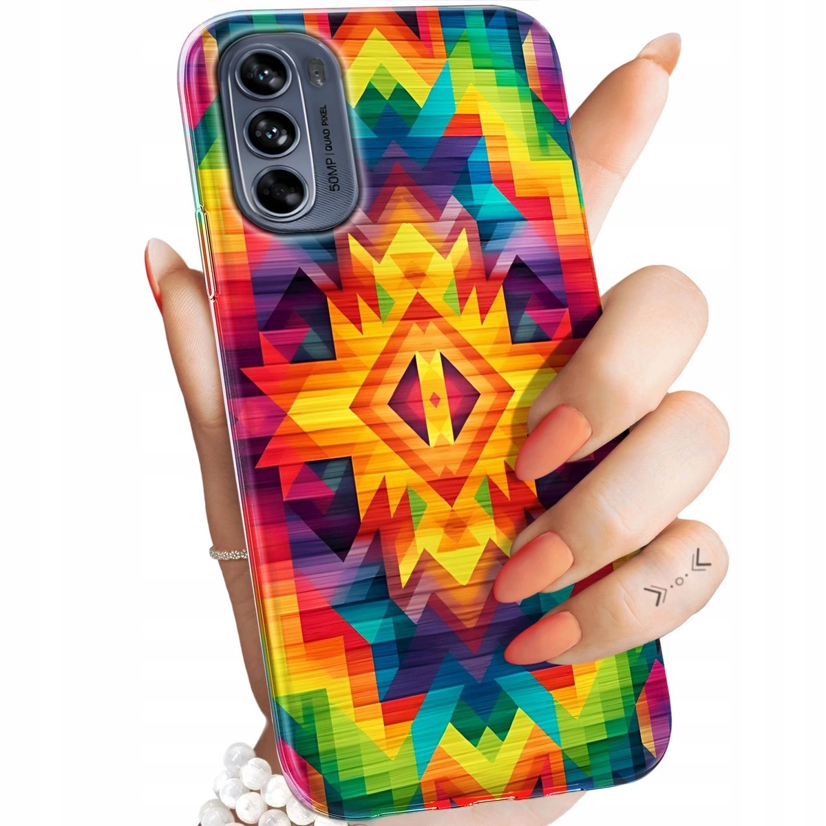 ETUI DO MOTOROLA MOTO G62 5G WZORY AZTECKIE AZTEC AZTECY OBUDOWA