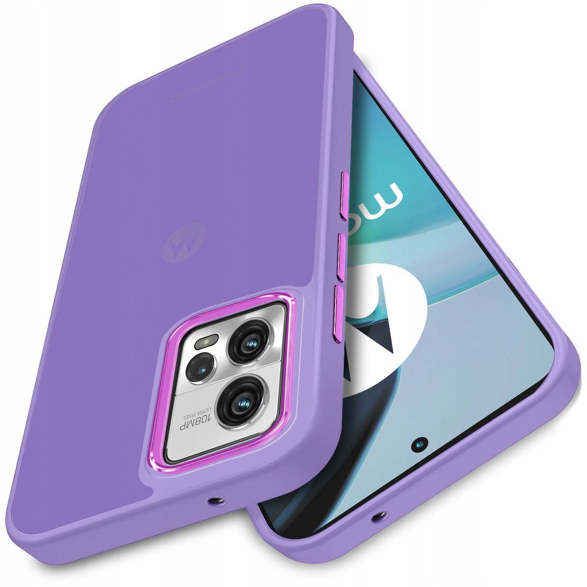 Etui Do Motorola Moto G72 Matowe Silicone Case Satynowe Plecki Szkło