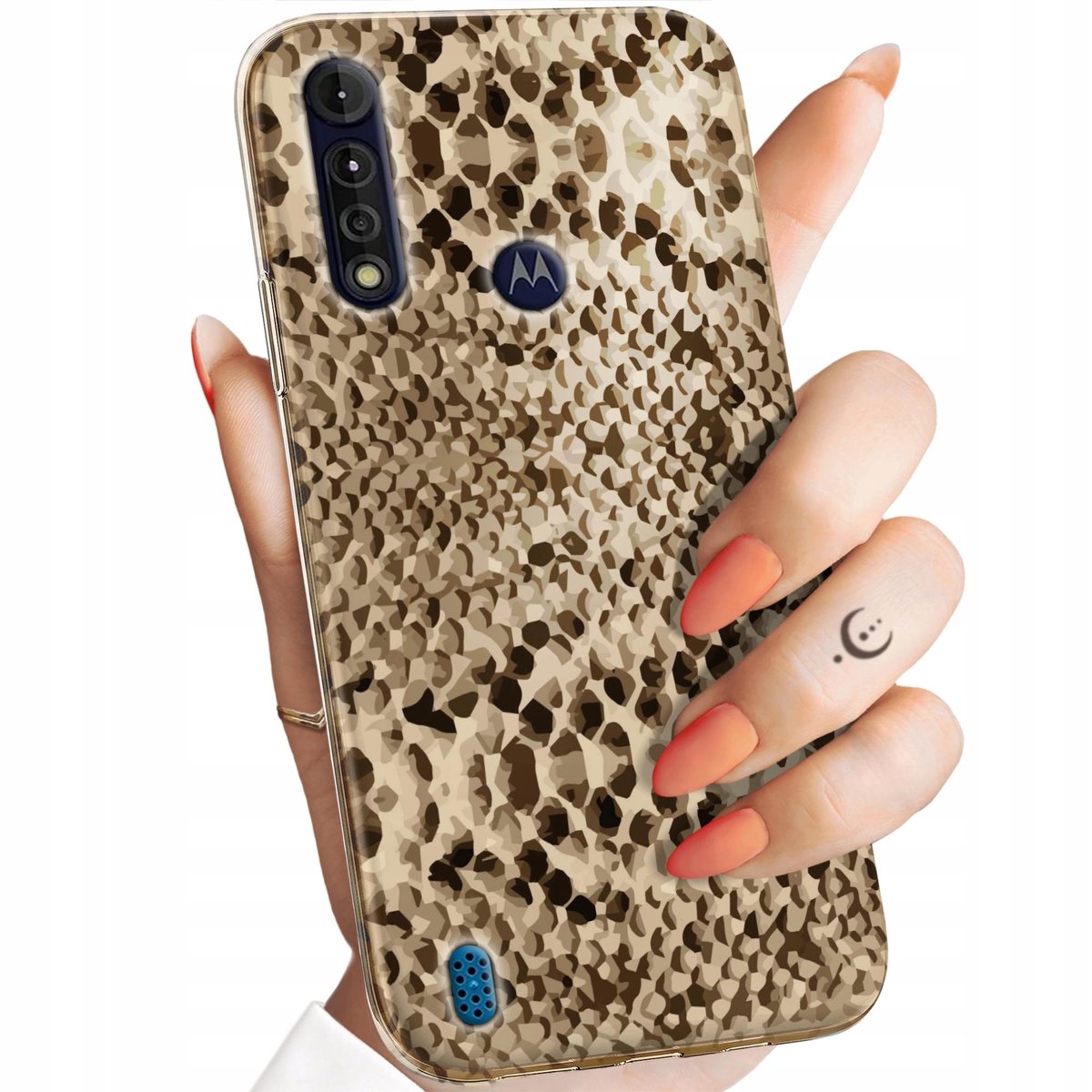 Etui Do Motorola Moto G8 Power Lite Wzory Wąż Skóra Węża Snake Obudowa