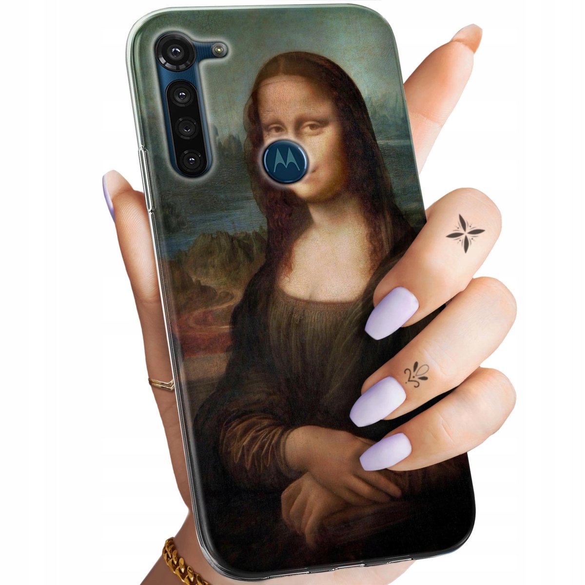 Etui Do Motorola Moto G Power Wzory Leonardo Da Vinci Mona Asiczka