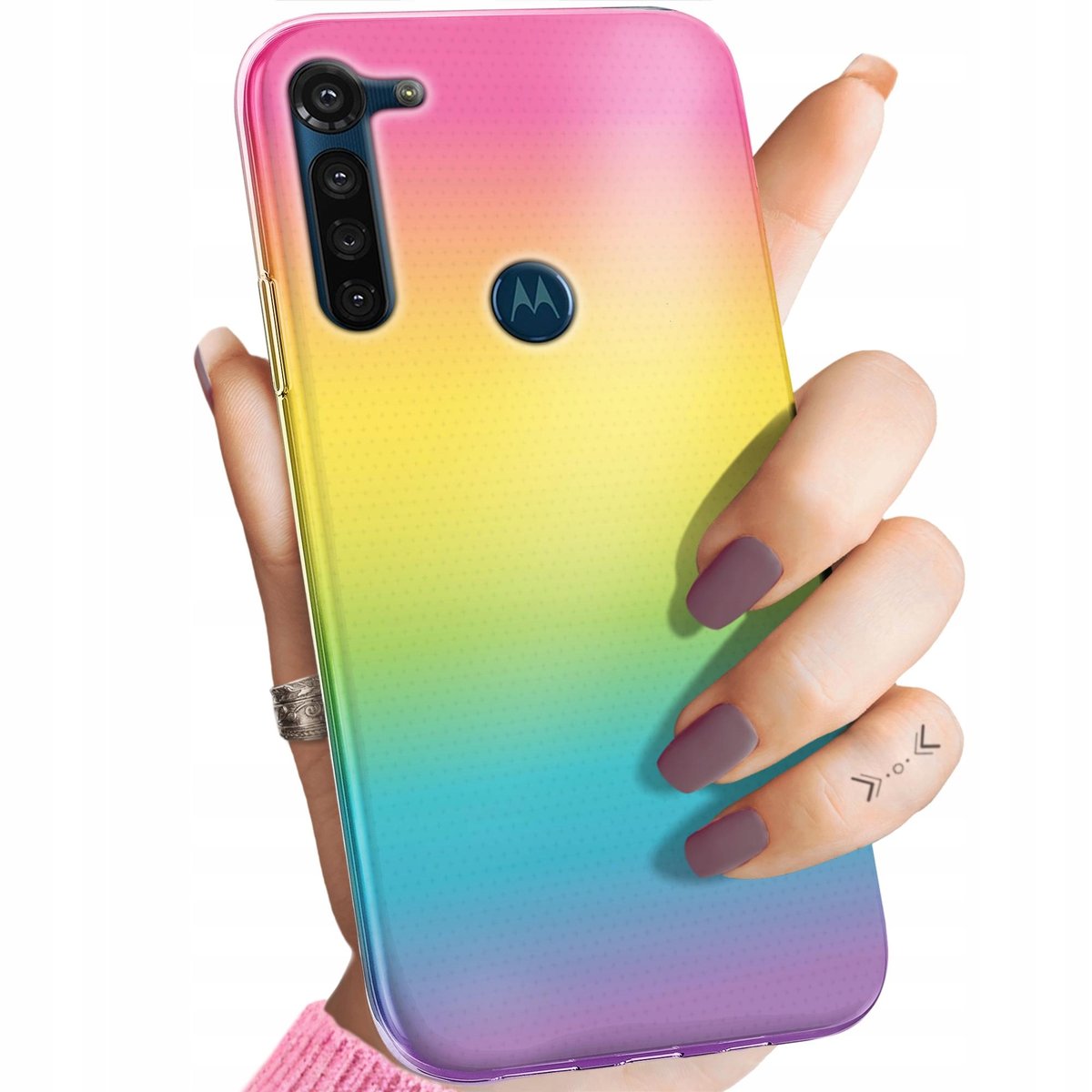 ETUI DO MOTOROLA MOTO G8 POWER WZORY LGBT RÓWNOŚĆ PRIDE OBUDOWA