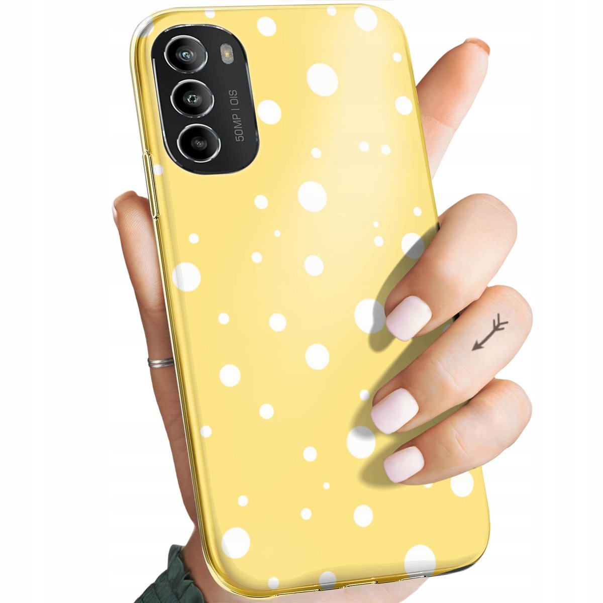 ETUI DO MOTOROLA MOTO G82 WZORY KROPKI GROCHY BOKEH DOTS OBUDOWA