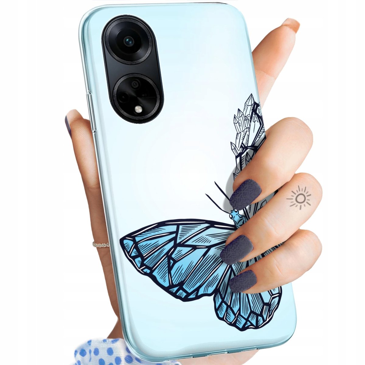 Etui Do Oppo A G Wzory Motyle Butterfly Barwne Obudowa Pokrowiec