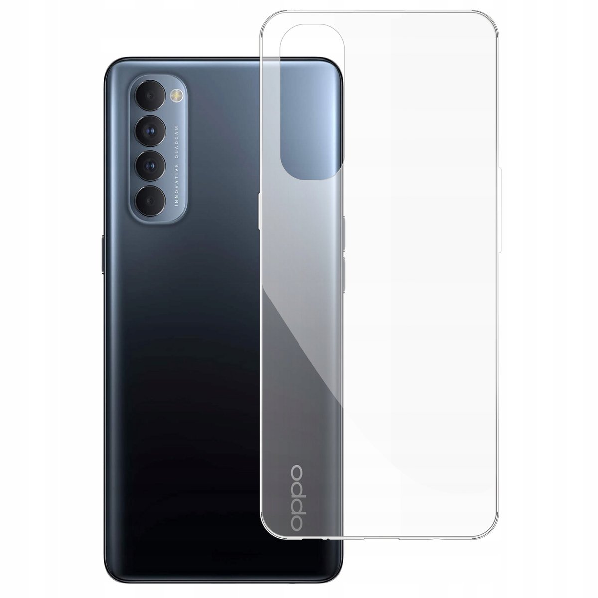 Etui Do Oppo Reno 4 Pro Gumowe Obudowa Case Silikon Slim Pokrowiec