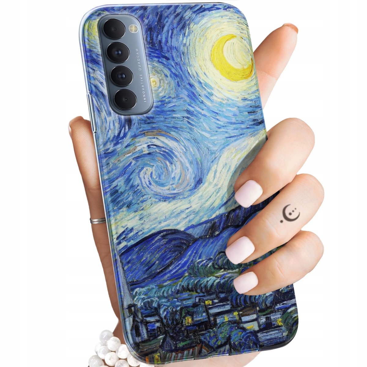 Etui Do Oppo Reno 4 Pro Wzory Vincent Van Gogh Van Gogh Gwieździsta Noc