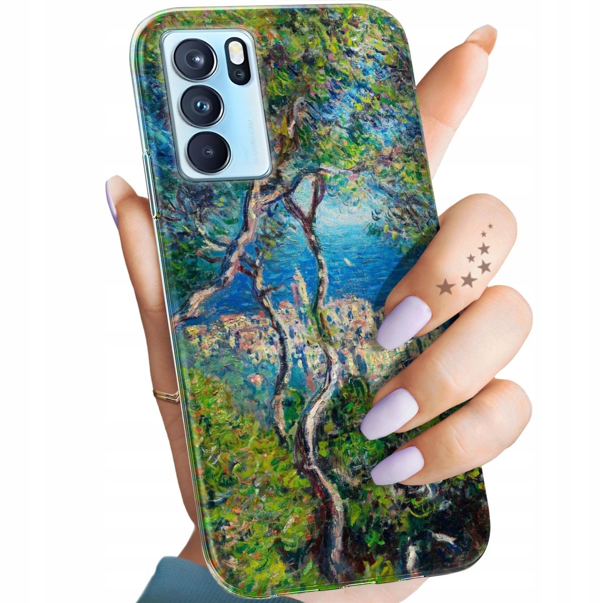 Etui Do Oppo Reno 6 Pro 5G Wzory Claude Monet Obudowa Pokrowiec Case