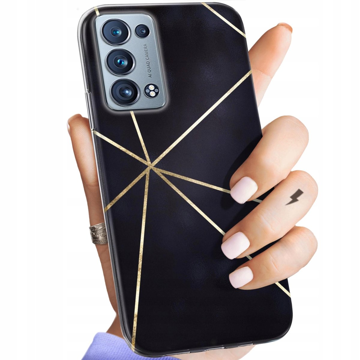 Etui Do Oppo Reno 6 Pro Plus 5G Wzory Eleganckie Stylowe Luksusowe