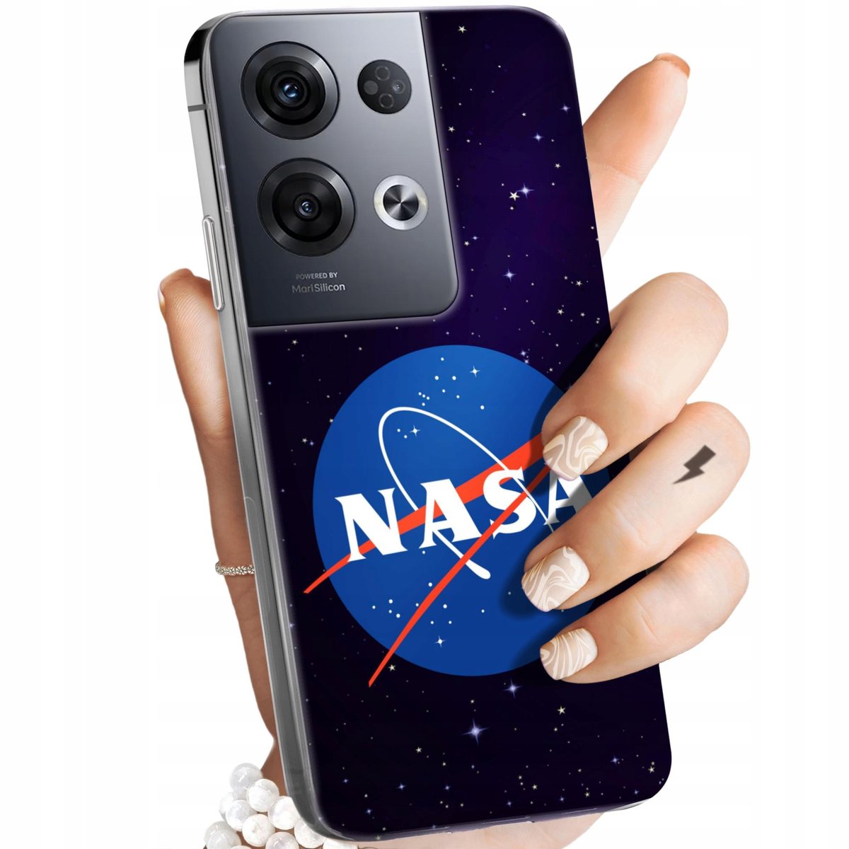 Etui Do Oppo Reno 8 Pro 5G Wzory Nasa Kosmos Astronomia Gwiazdy Obudowa