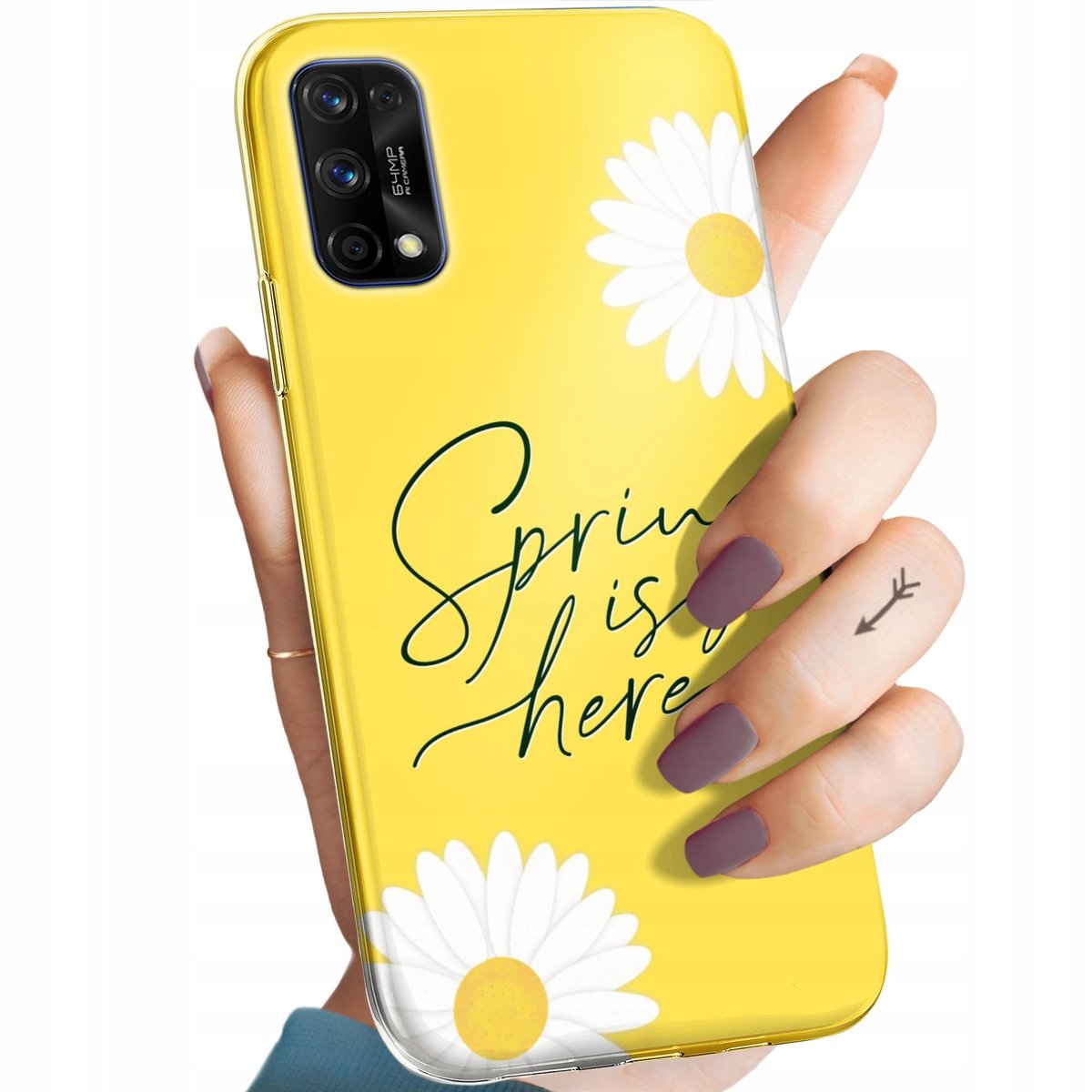 Etui Do Realme 7 Pro Wzory Wiosna Wiosenne Spring Obudowa Pokrowiec