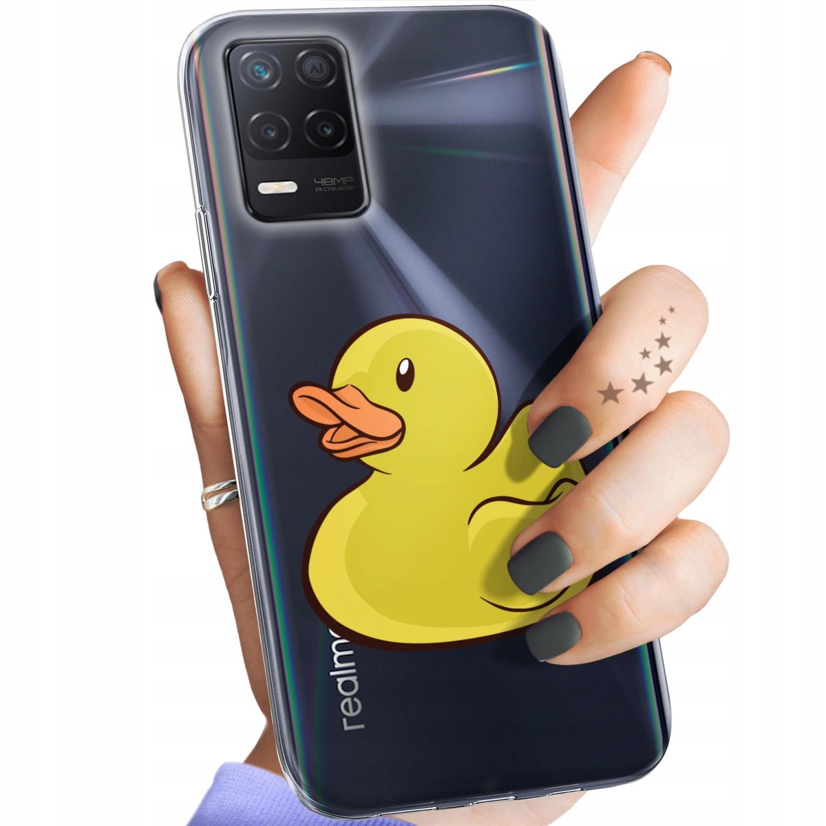 Etui Do Realme 8 5G Wzory Bez Tła Naklejki Sticker Obudowa Pokrowiec