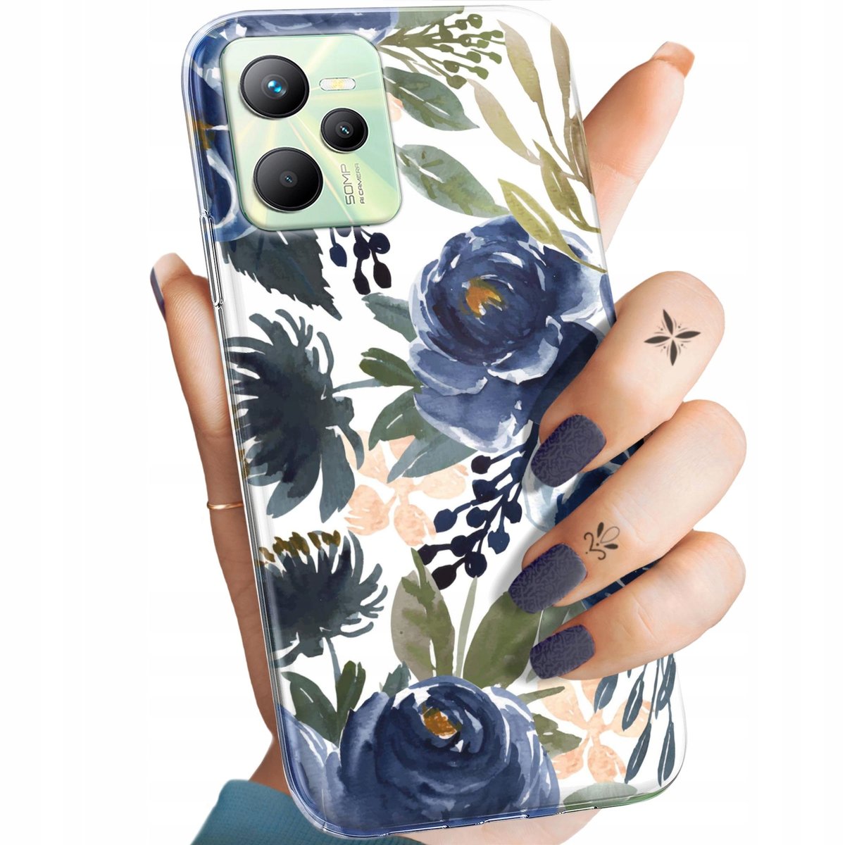 Etui Do Realme C Wzory Kwiaty Kwieciste Flower Obudowa Pokrowiec Case