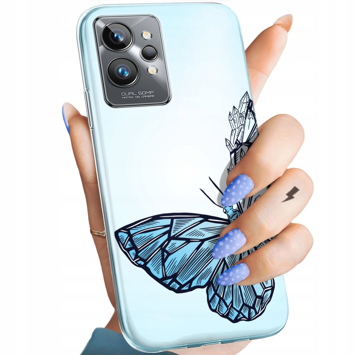 Etui Do Realme Gt Pro Wzory Motyle Butterfly Barwne Obudowa Pokrowiec