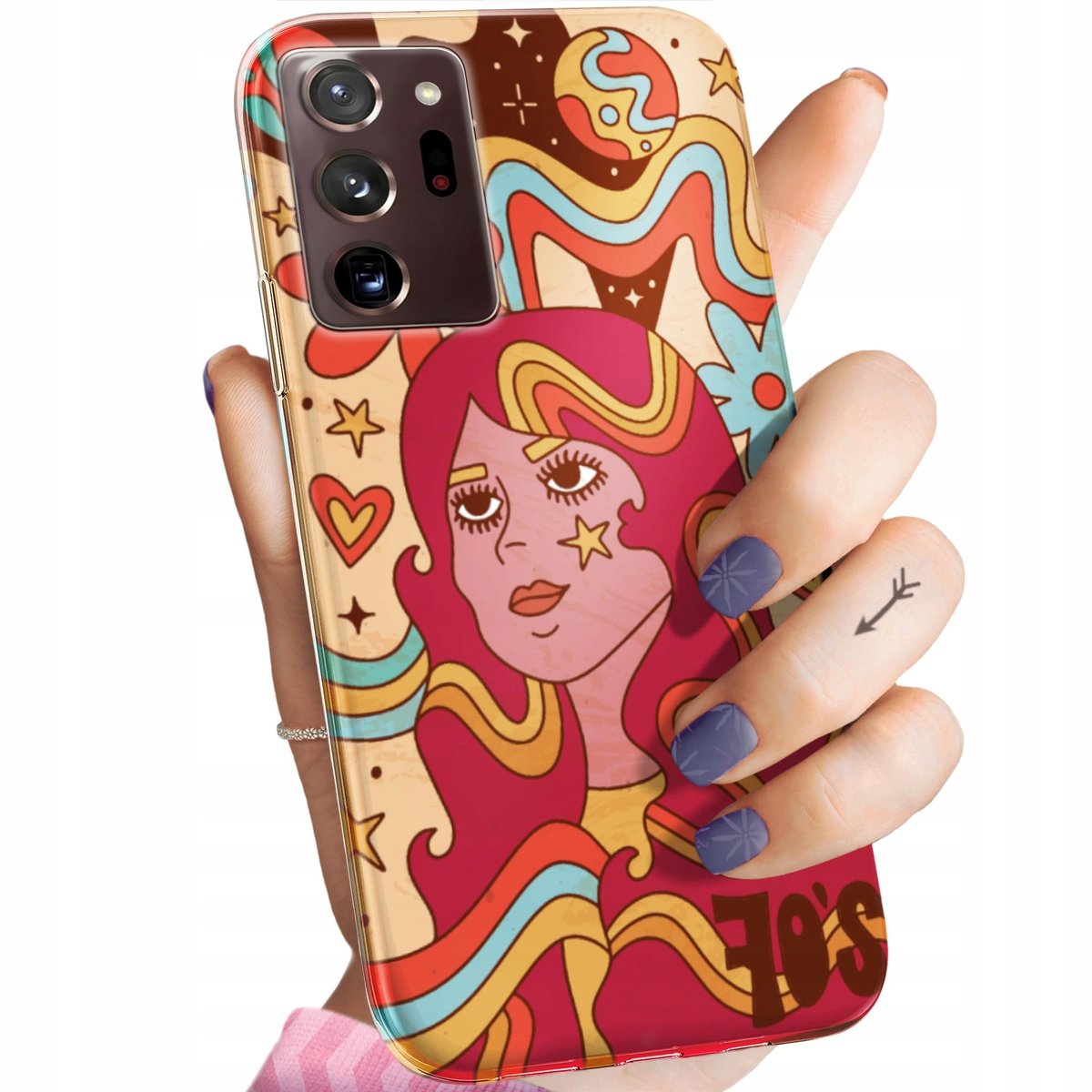 Etui Do Samsung Galaxy Note Plus Wzory Hippie Peace Hippisi Obudowa