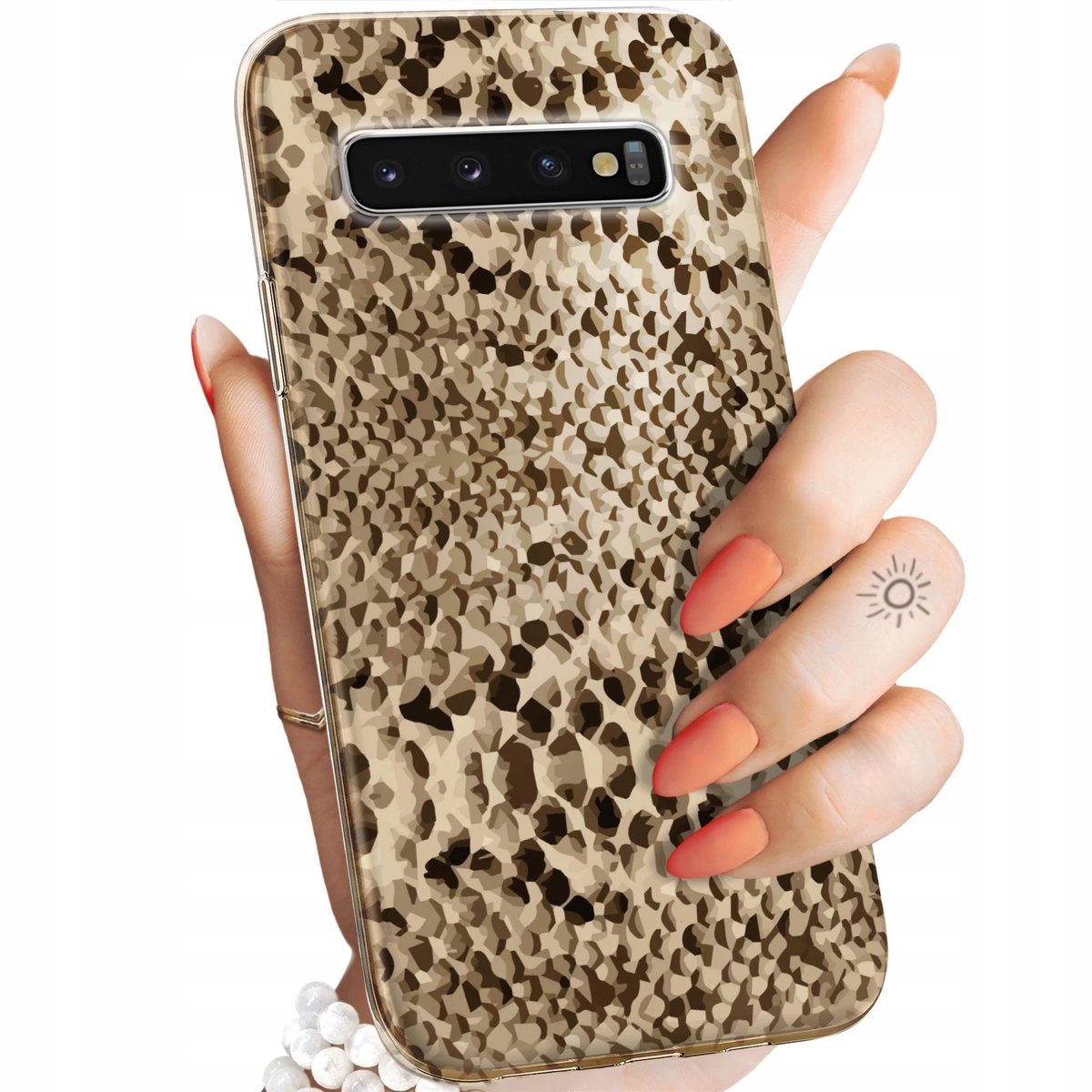 Etui Do Samsung Galaxy S10 Plus Wzory Wąż Skóra Węża Snake Obudowa Case