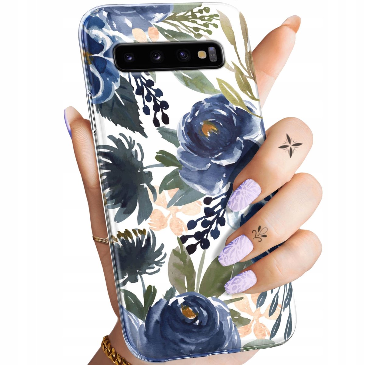 Etui Do Samsung Galaxy S10 Wzory Kwiaty Kwieciste Flower Obudowa