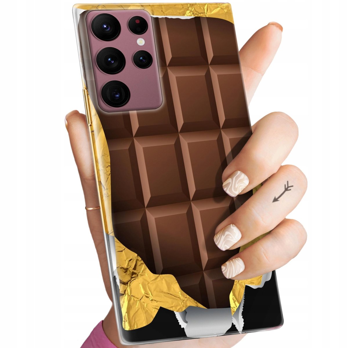 ETUI DO SAMSUNG GALAXY S22 ULTRA WZORY CZEKOLADA CHOCO SŁODYCZE OBUDOWA