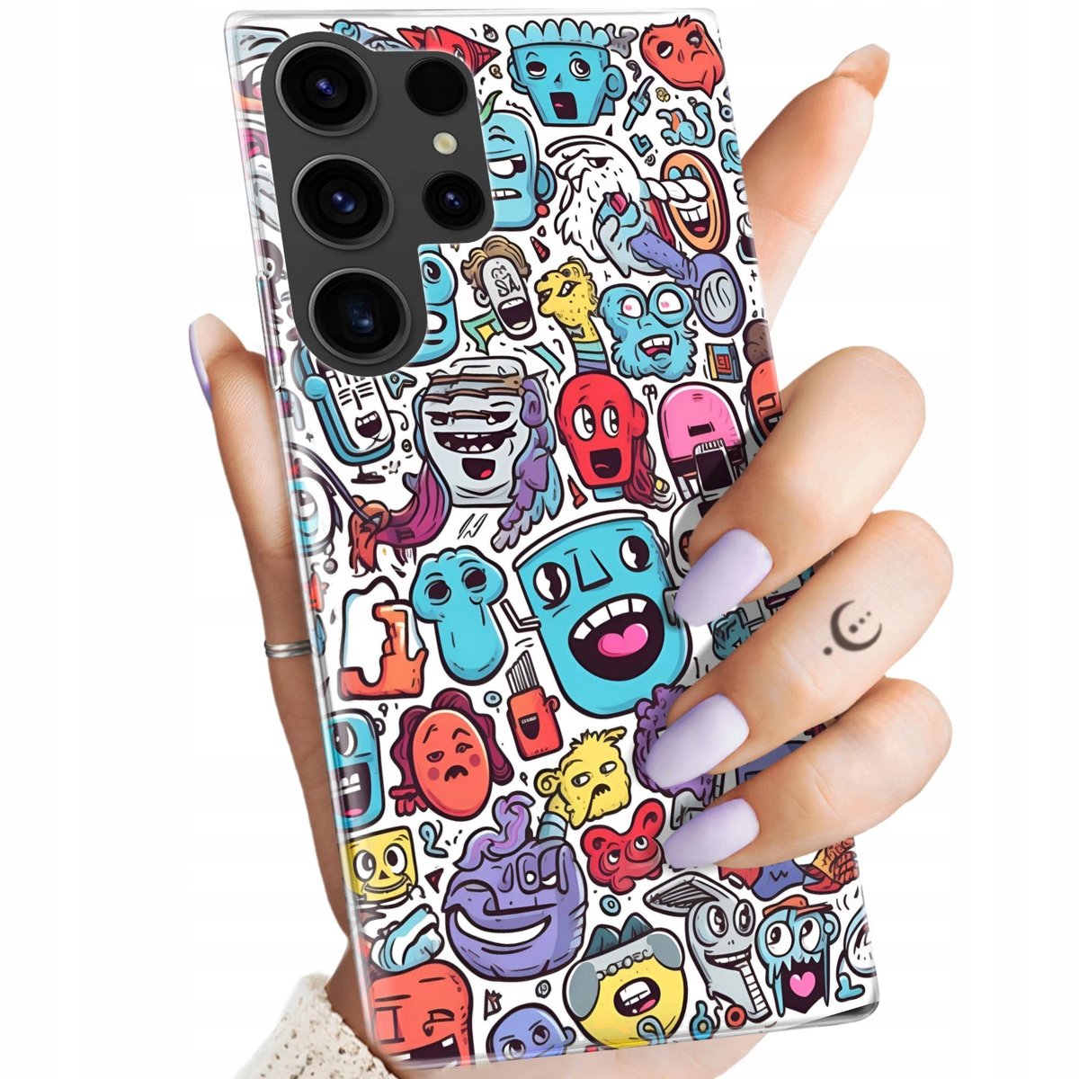 Etui Do Samsung Galaxy S Ultra Wzory Doodle Zwierz Ta Potwory Rysunki