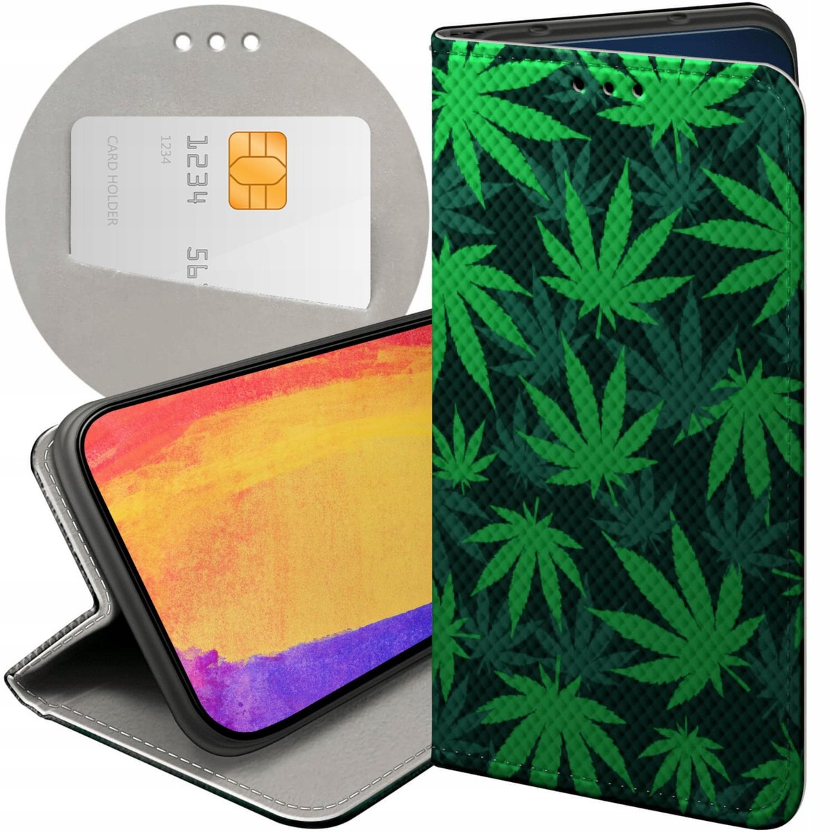 ETUI DO SAMSUNG GALAXY XCOVER 5 WZORY DLA PALACZY SMOKER WEED JOINT