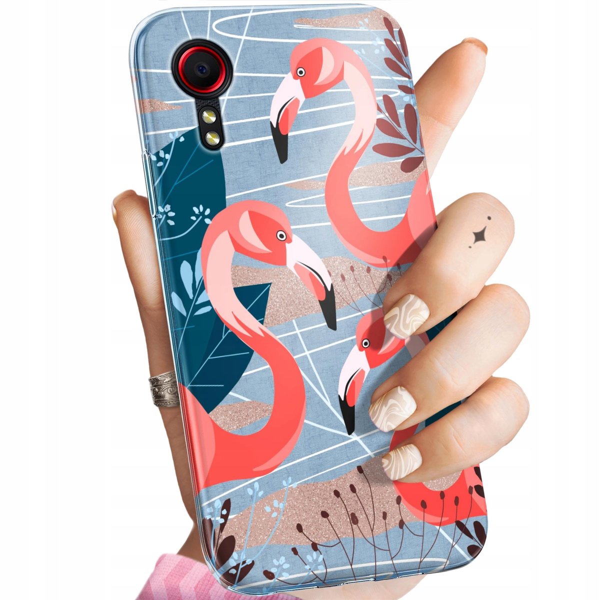 Etui Do Samsung Galaxy Xcover Wzory Flaming Flamingi Ptaki Obudowa