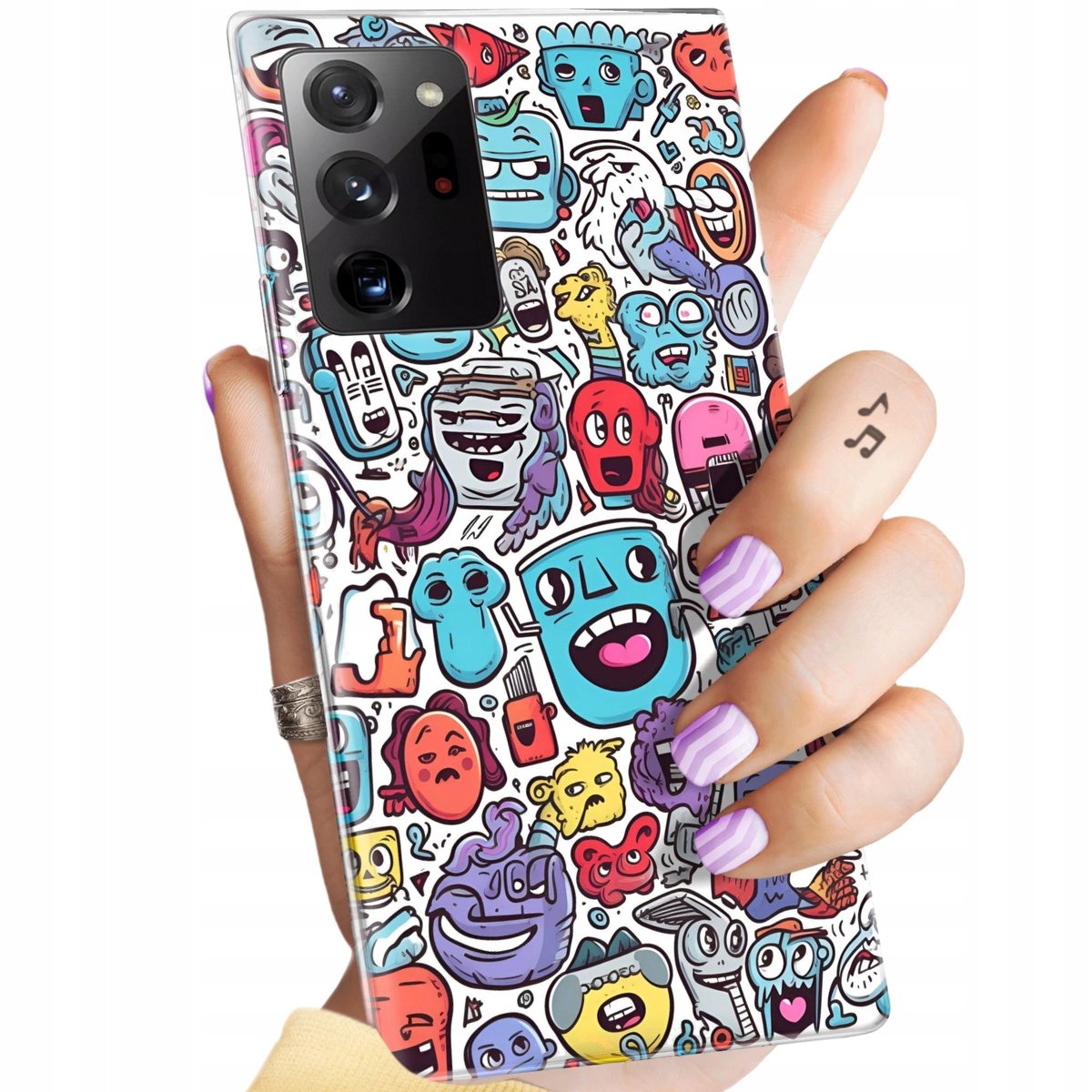 Etui Do Samsung Note Ultra Ultra G Wzory Doodle Zwierz Ta