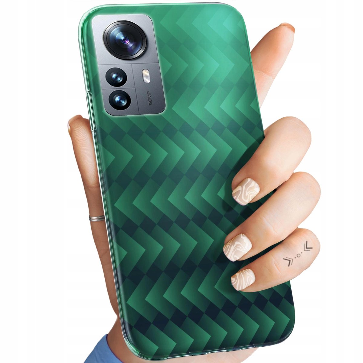 Etui Do Xiaomi 12 Pro 12S Pro Wzory Zielone Grassy Green Obudowa Case