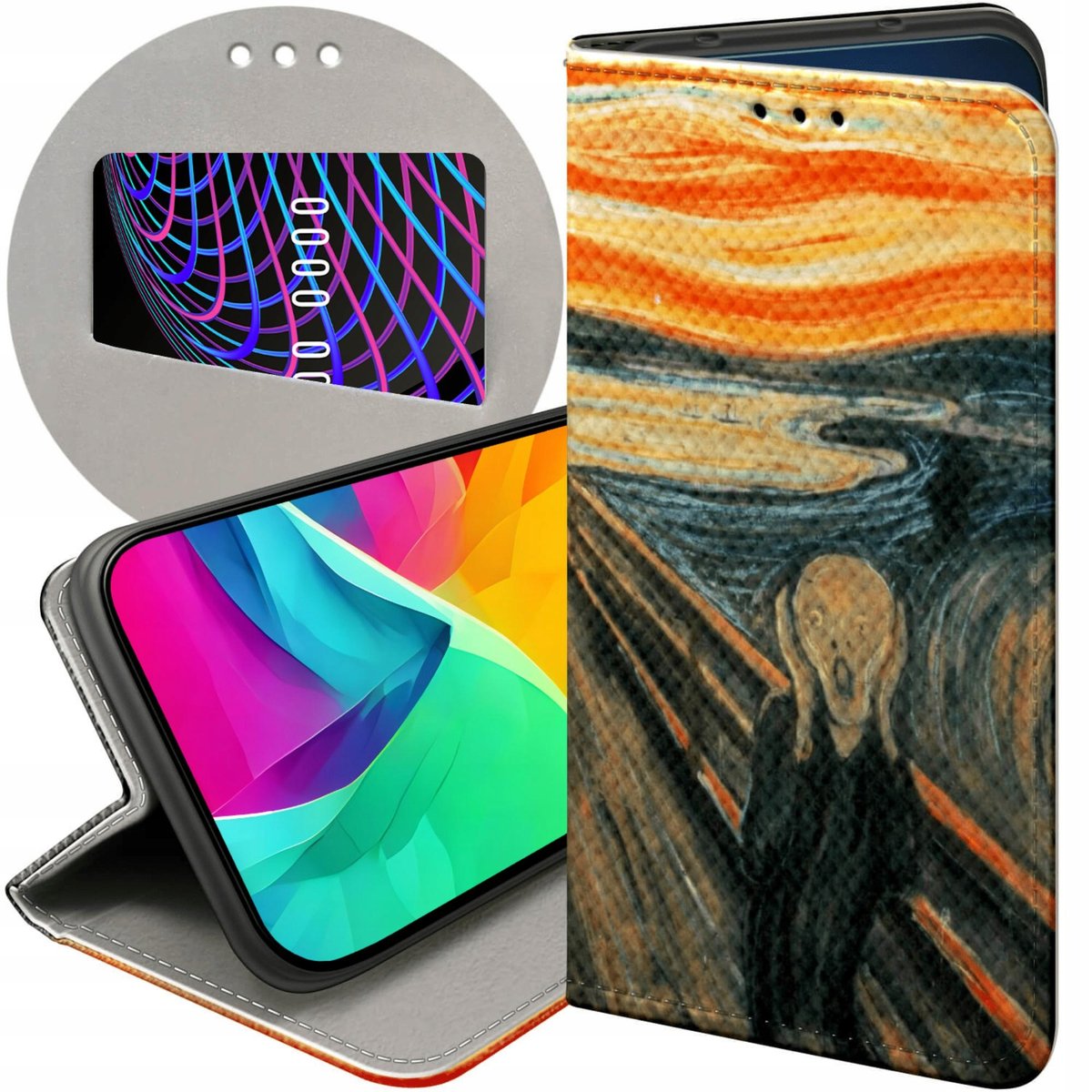 ETUI DO XIAOMI MI 11I POCO F3 POCO F3 PRO WZORY EDVARD MUNCH KRZYK