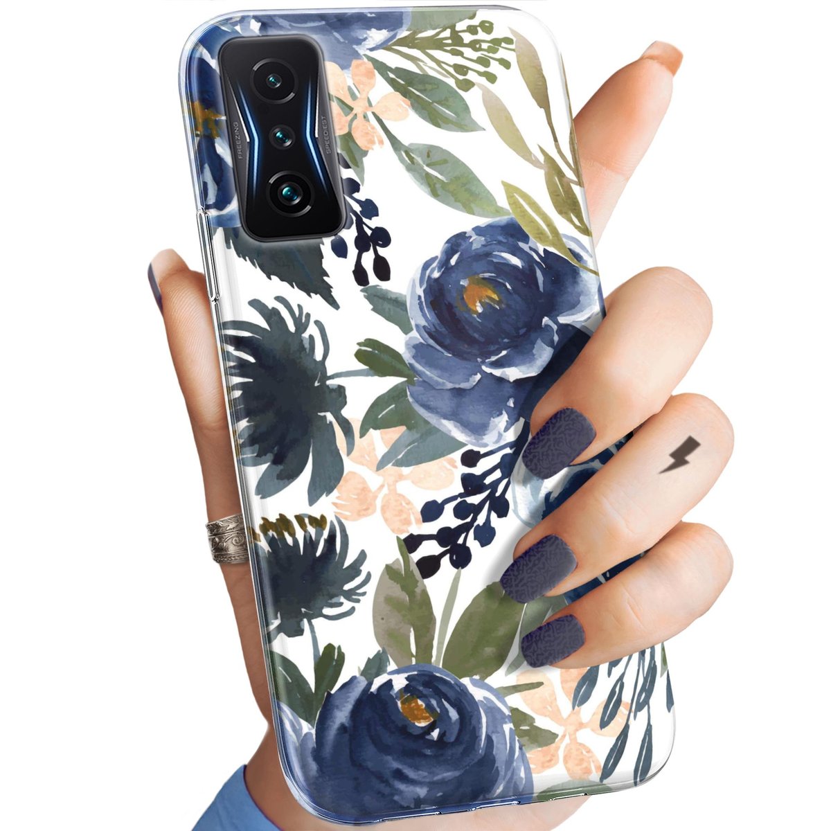 Etui Do Xiaomi Poco F4 Gt Wzory Kwiaty Kwieciste Flower Obudowa