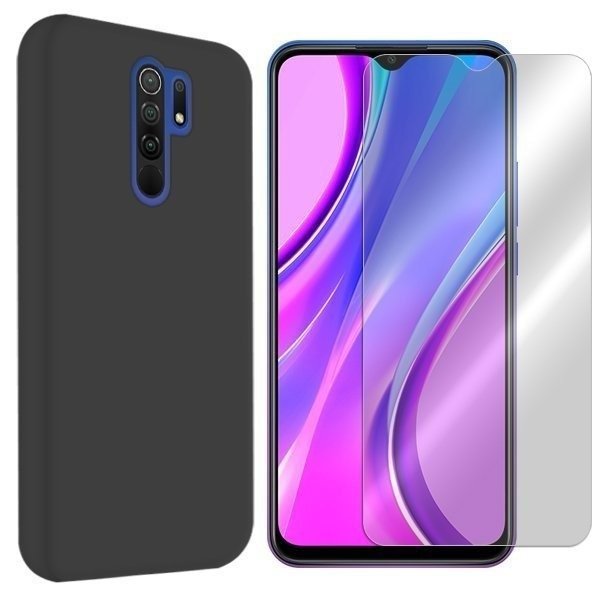 Etui do Xiaomi Redmi 9 pokrowiec Velvet szkło 9H VegaCom Sklep