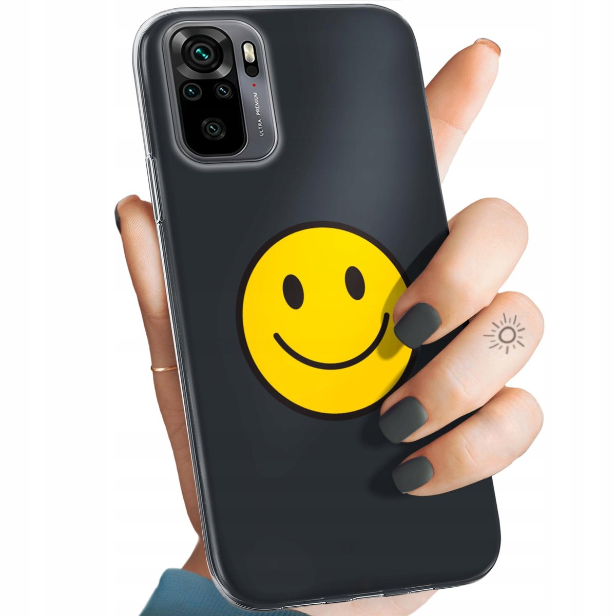 Etui Do Xiaomi Redmi Note 10 Wzory Uśmiech Smile Emoji Obudowa