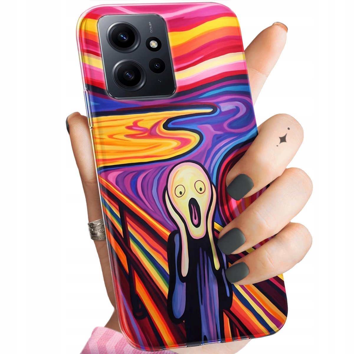 ETUI DO XIAOMI REDMI NOTE 12 WZORY KRZYK MUNCH EDVARD SCREAM OBUDOWA