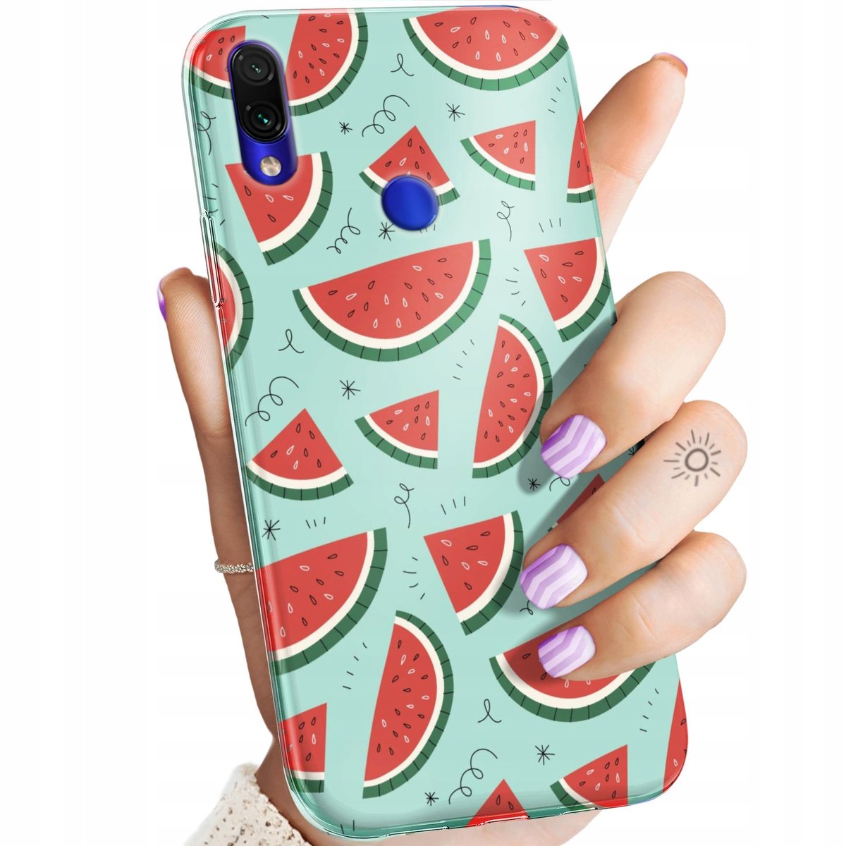 ETUI DO XIAOMI REDMI NOTE 7 7 PRO WZORY OWOCE ARBUZ ANANAS CYTRYNY