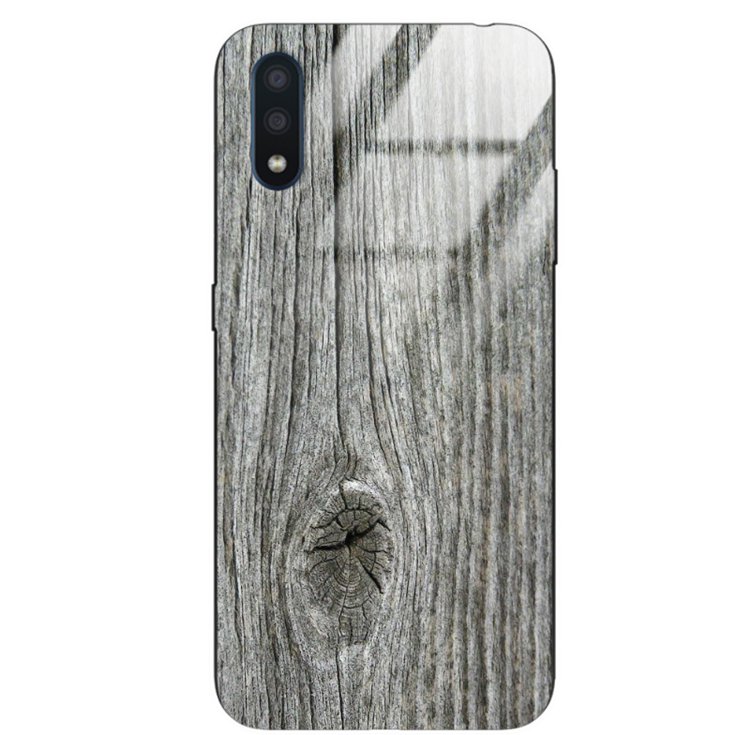 Etui Drewniane Samsung Galaxy A01 Old Fashion Wood Gray Forestzone