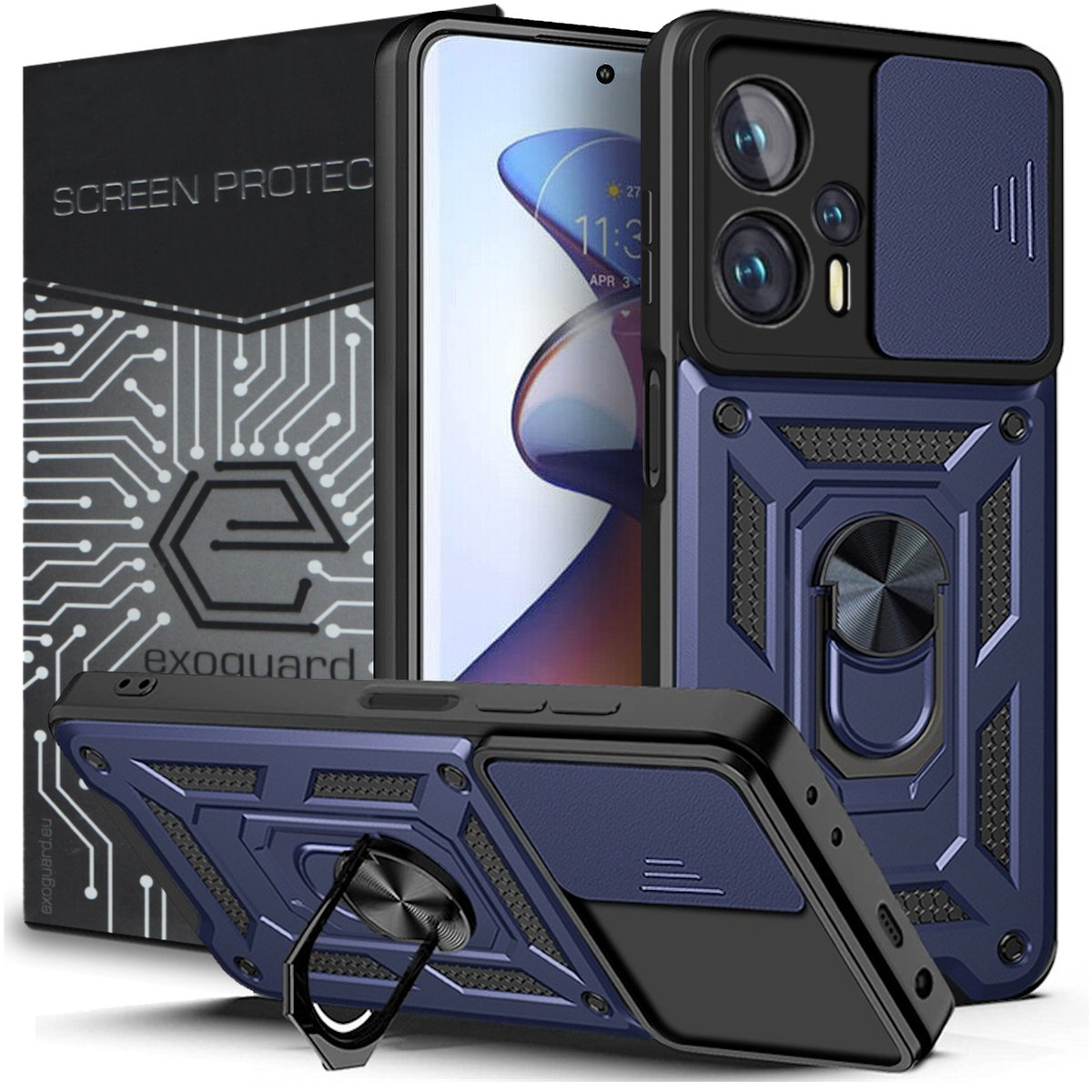 ETUI EXOGUARD CAMSHIELD SZKŁO XIAOMI POCO F5 PANCERNE CASE