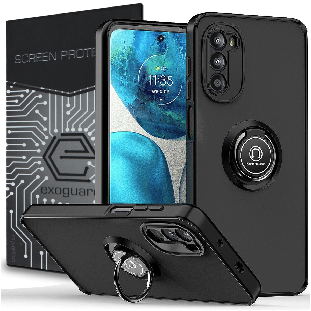 ETUI EXOGUARD O RING SZKŁO MOTOROLA MOTO G52 G82 5G PANCERNE