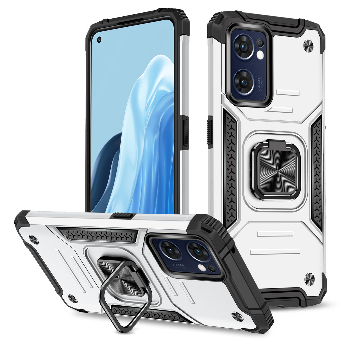 Etui Exoguard Qring Oppo Reno G Pancerne Case Obudowa Futera