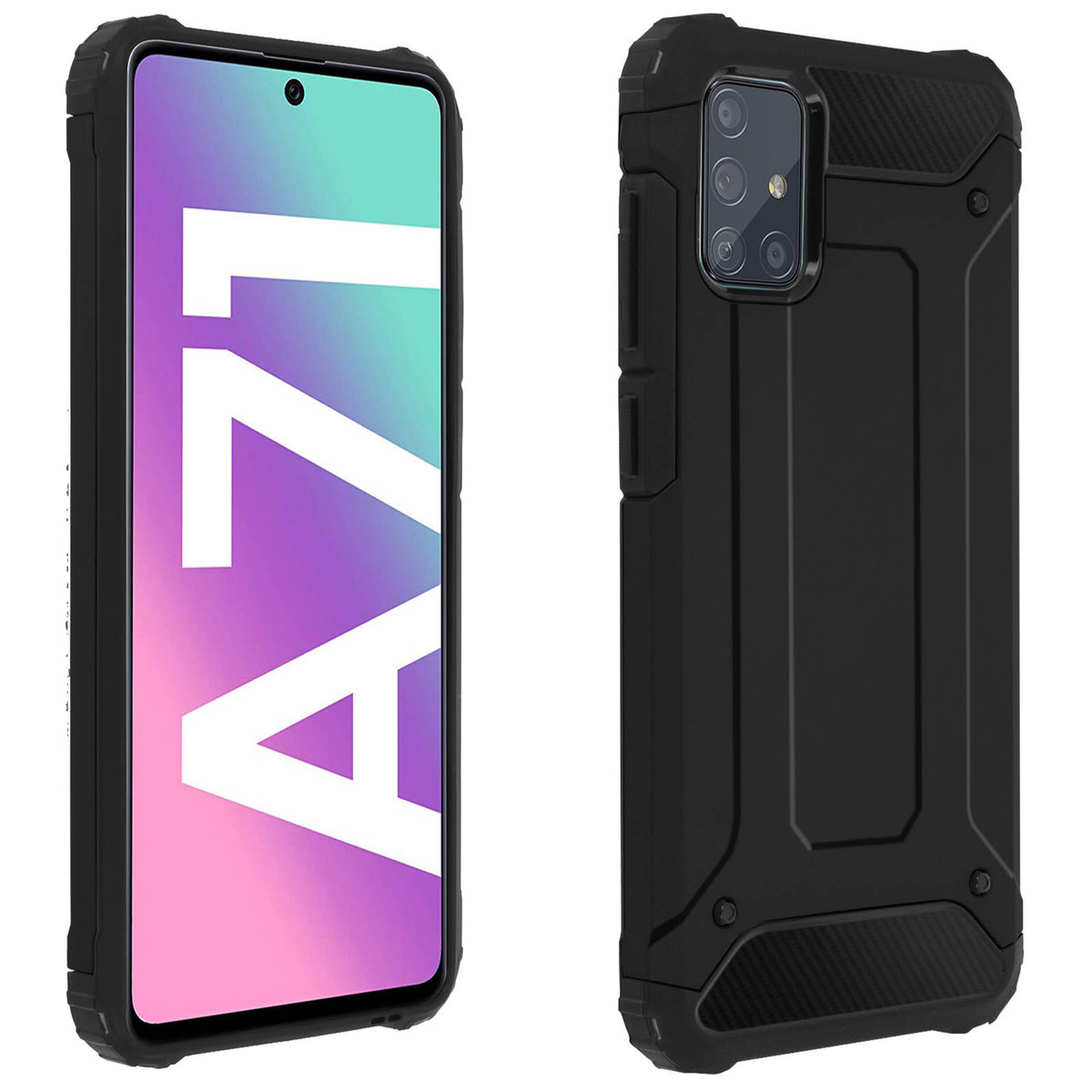 Etui Ochronne Defender II Samsung Galaxy A71 Czarne Avizar Sklep