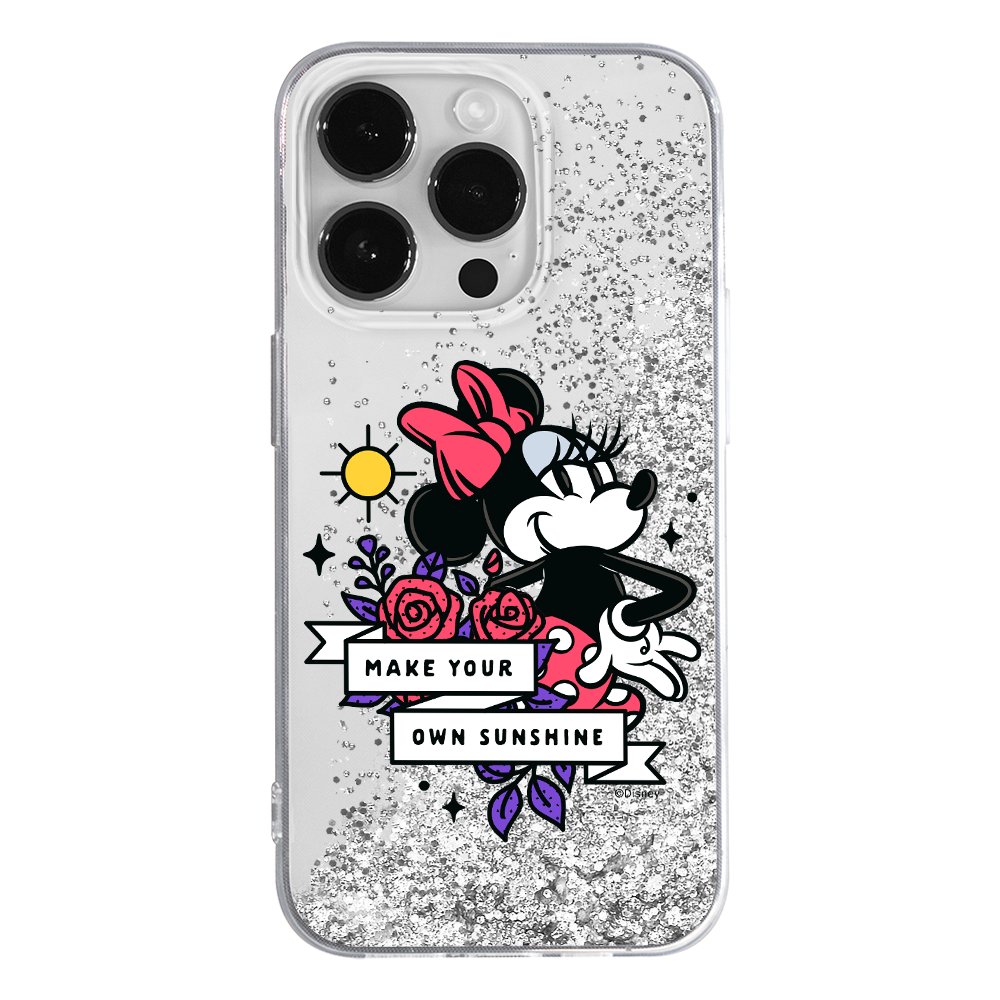 Etui płynny brokat do Apple IPHONE 14 Disney Minnie 073 oryginalne i