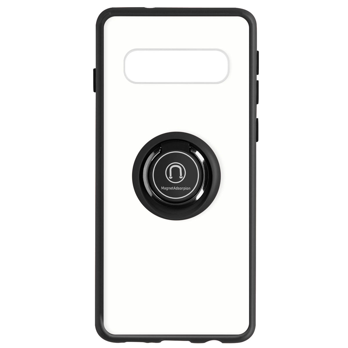 Etui z dwóch materiałów do Samsunga Galaxy S10 Plus z metalowym