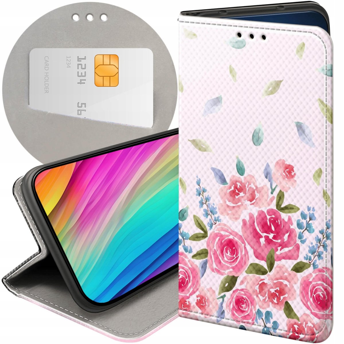 Etui Z Klapk Do Huawei P Wzory Adne Pi Kne Beauty Futera Pokrowiec