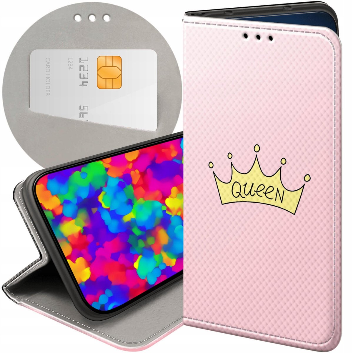 Etui Z Klapk Do Iphone Pro Wzory Ksi Niczka Queen Princess Futera