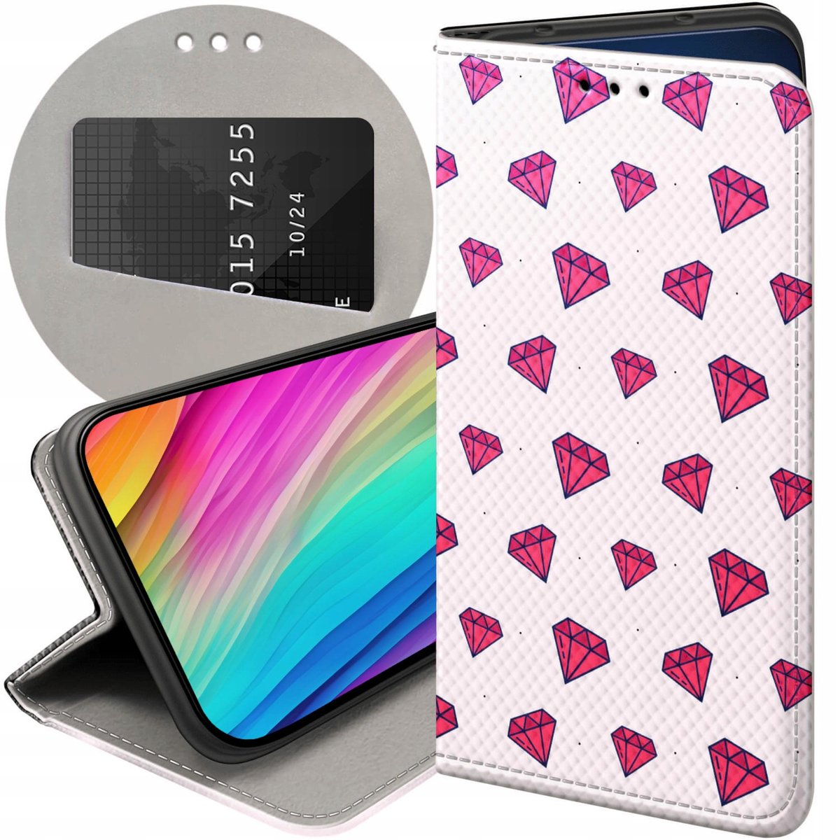 Etui Z Klapk Do Motorola Moto G Plus G Wzory Cyrkonie Diamenty