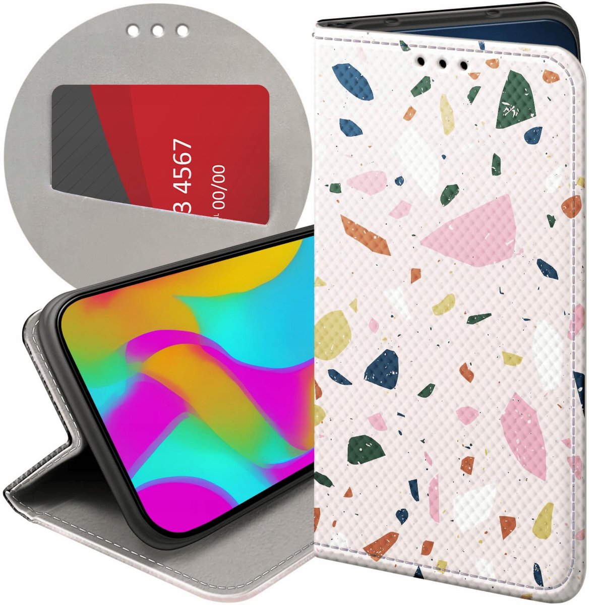 Etui Z Klapk Do Motorola Moto G G Wzory Lastriko Terrazzo Terakota