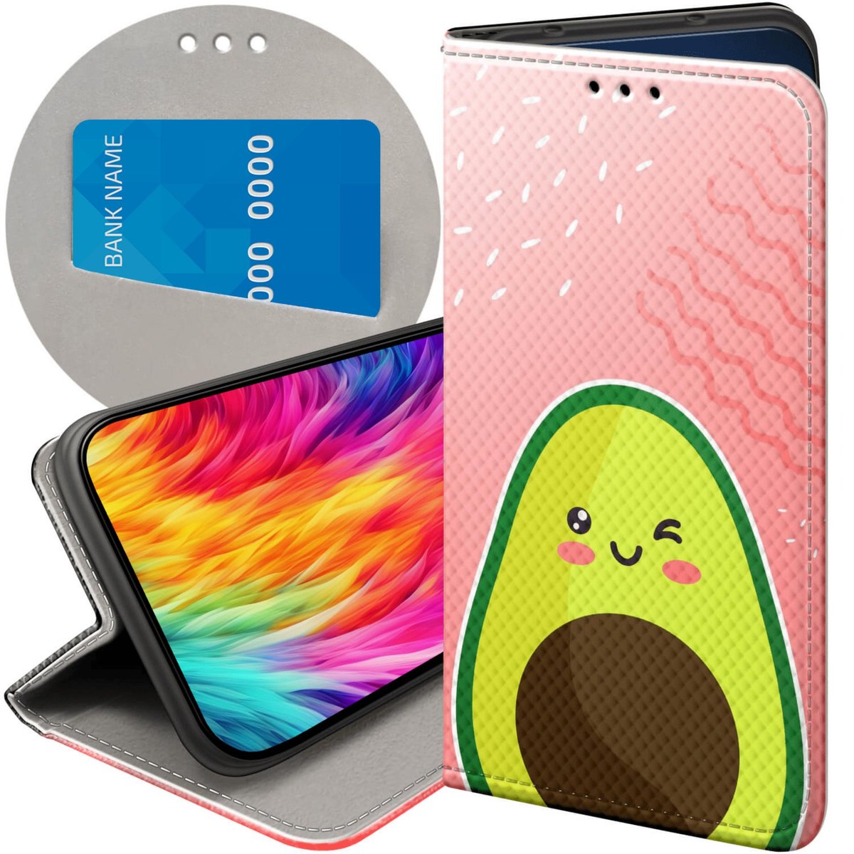 Etui Z Klapk Do Oppo A G Wzory Awokado Avocado Owoc Futera