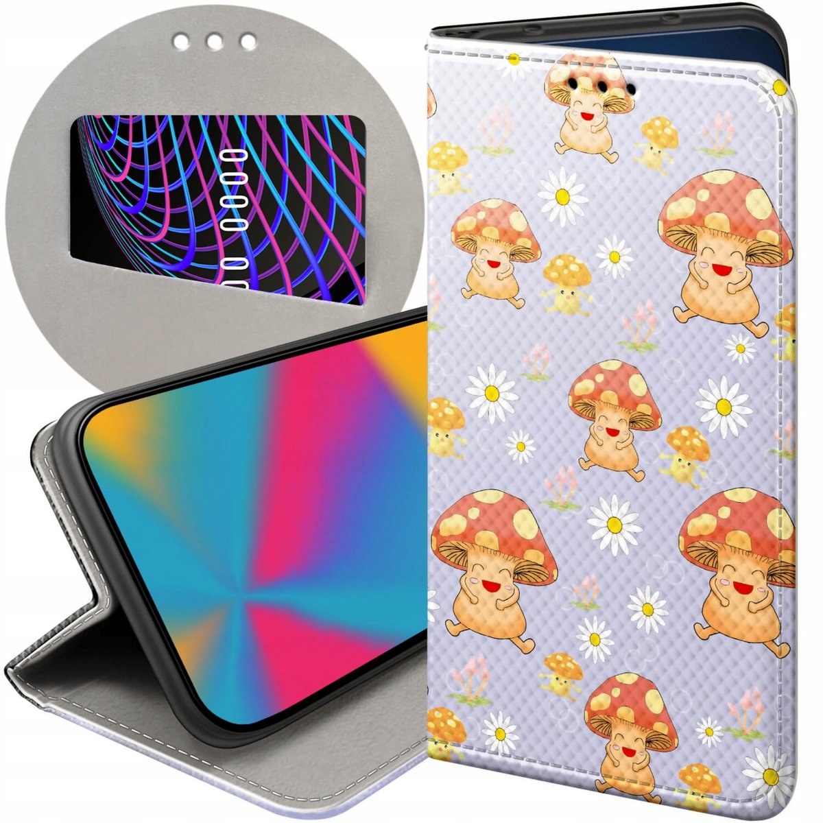 Etui Z Klapk Do Oppo Reno G Pro G Wzory Grzyby Grzybki