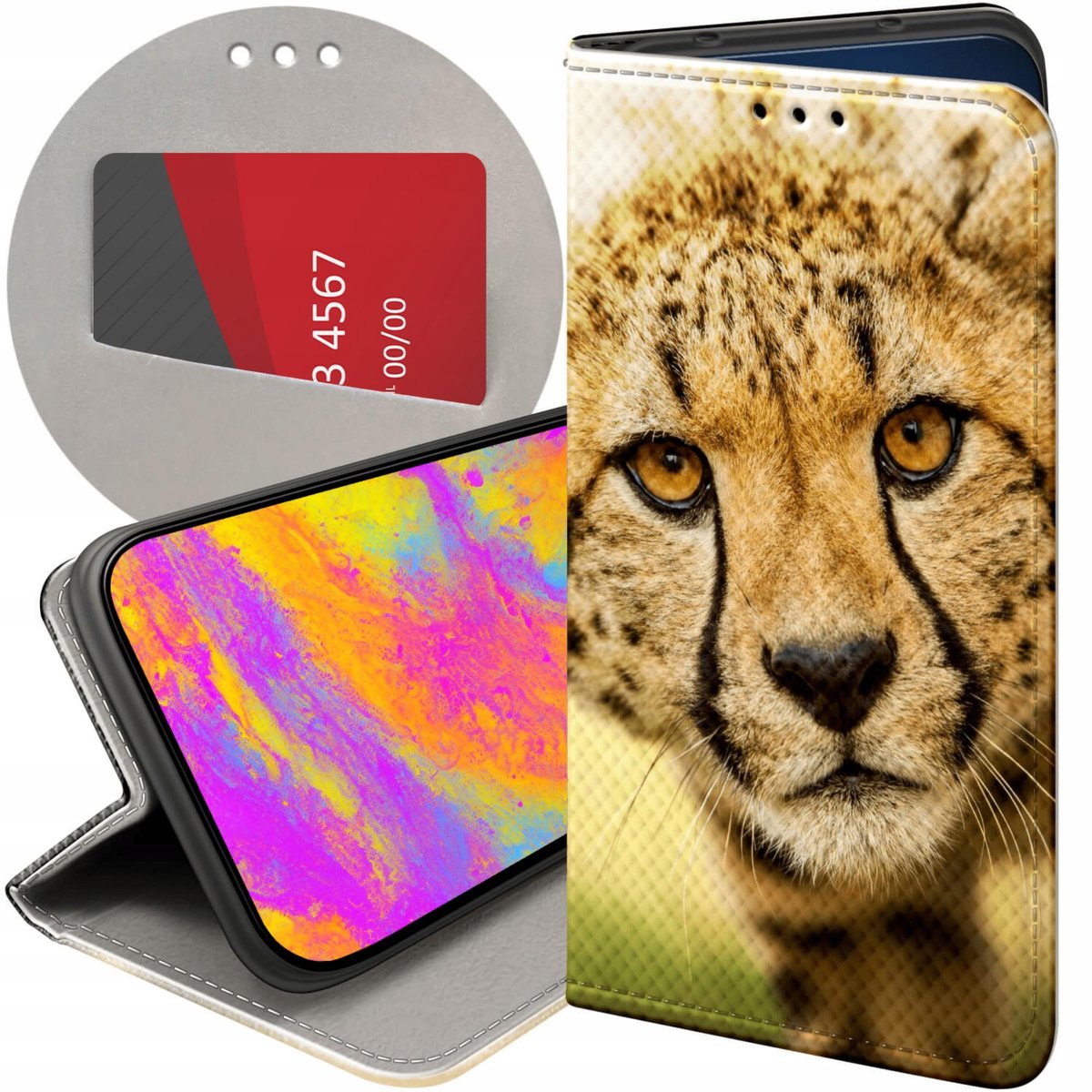 Etui Z Klapk Do Oppo Reno G Wzory Gepard C Tki Panterka Futera