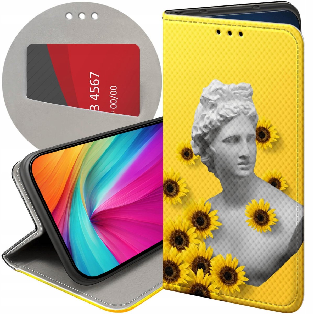 Etui Z Klapk Do Samsung Galaxy A S Wzory Te S Oneczne Yellow