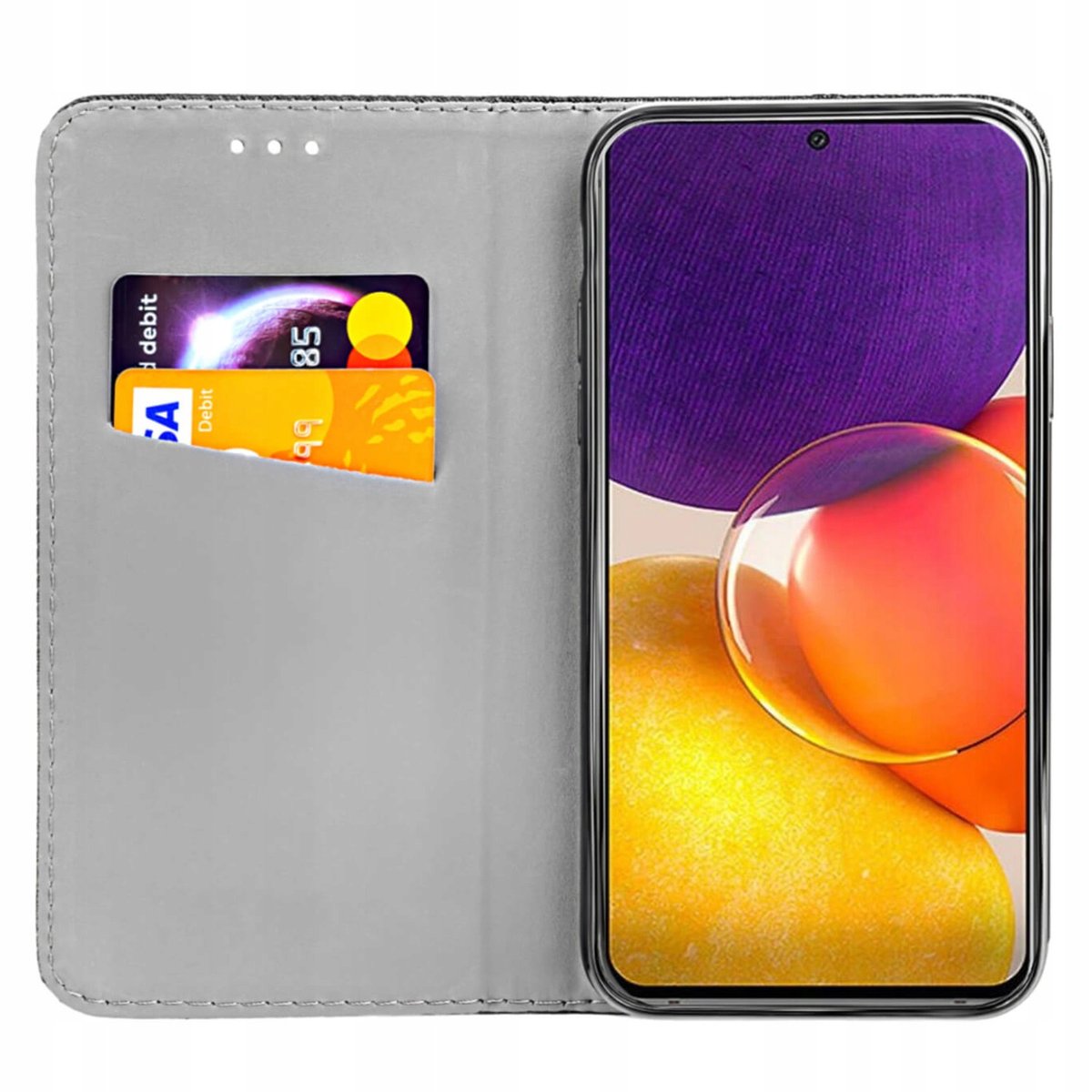 Etui Z Klapk Do Samsung Galaxy A G Czarne Zamykane Magnetyczne