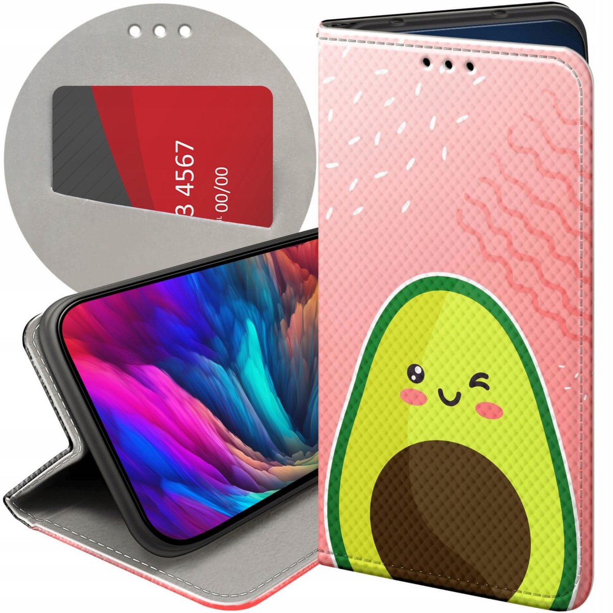 Etui Z Klapk Do Samsung Galaxy S Plus Wzory Awokado Avocado Owoc