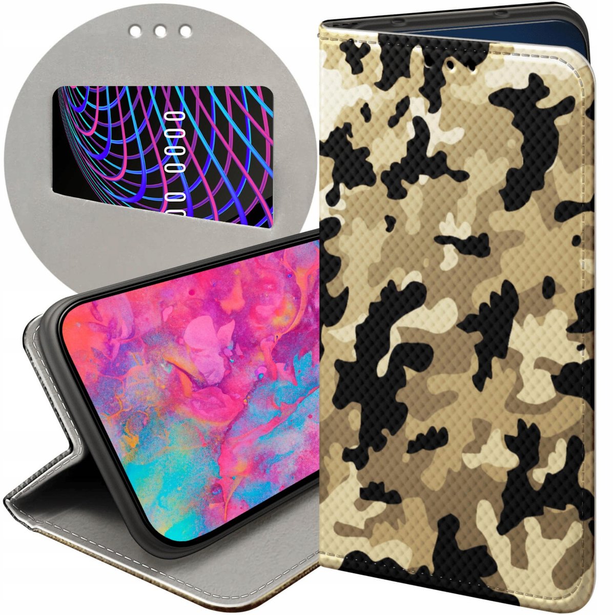 Etui Z Klapk Do Samsung Galaxy S Ultra Wzory Moro Wojskowe Militarne