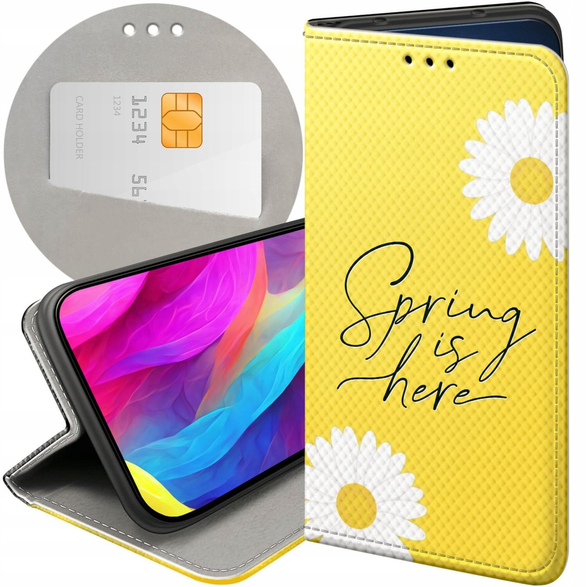 Etui Z Klapk Do Sony Xperia Iii Wzory Wiosna Wiosenne Spring Futera